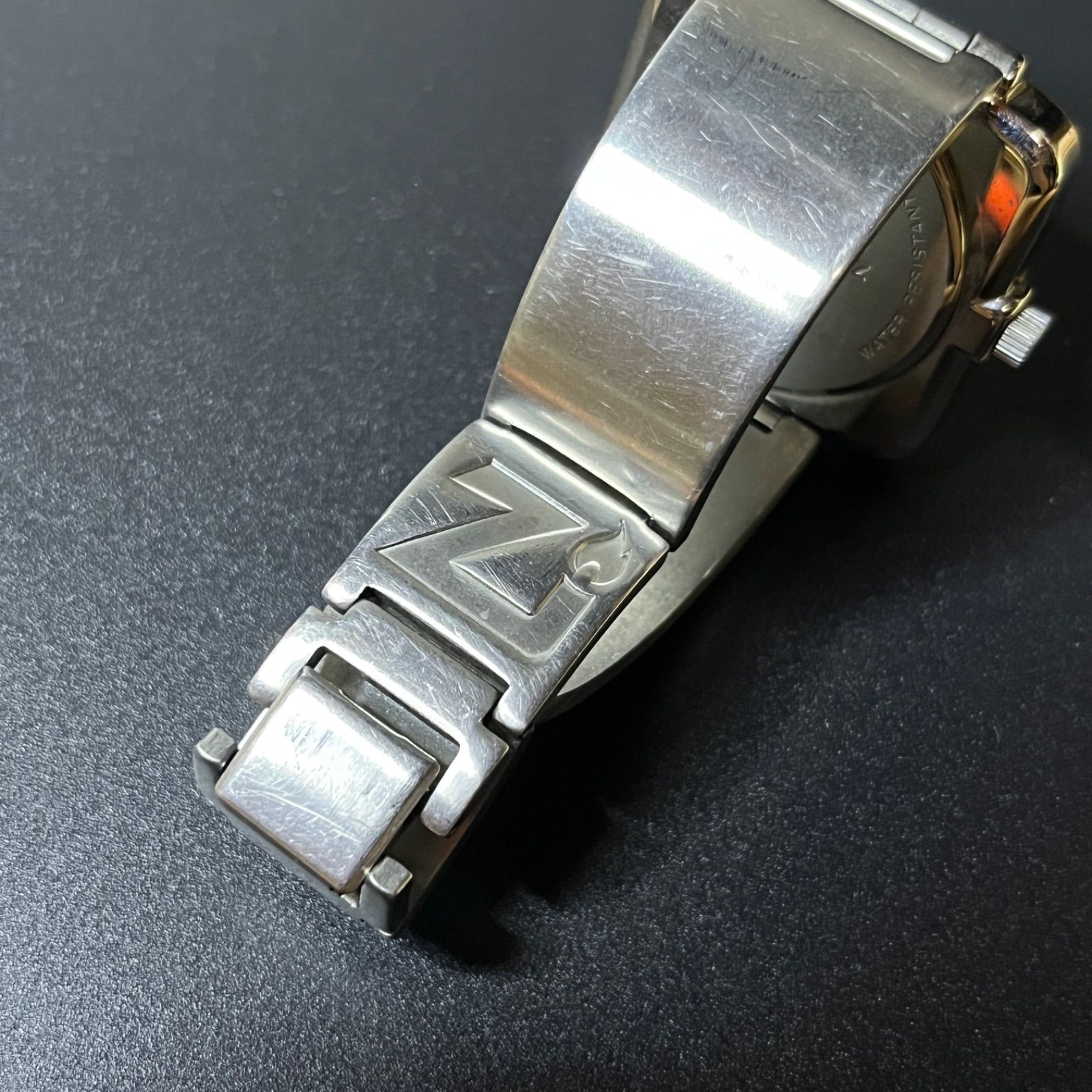 稼働品】 Zippo ジッポ 腕時計 メンズ ウォッチ MFG 電池交換済み 動作 