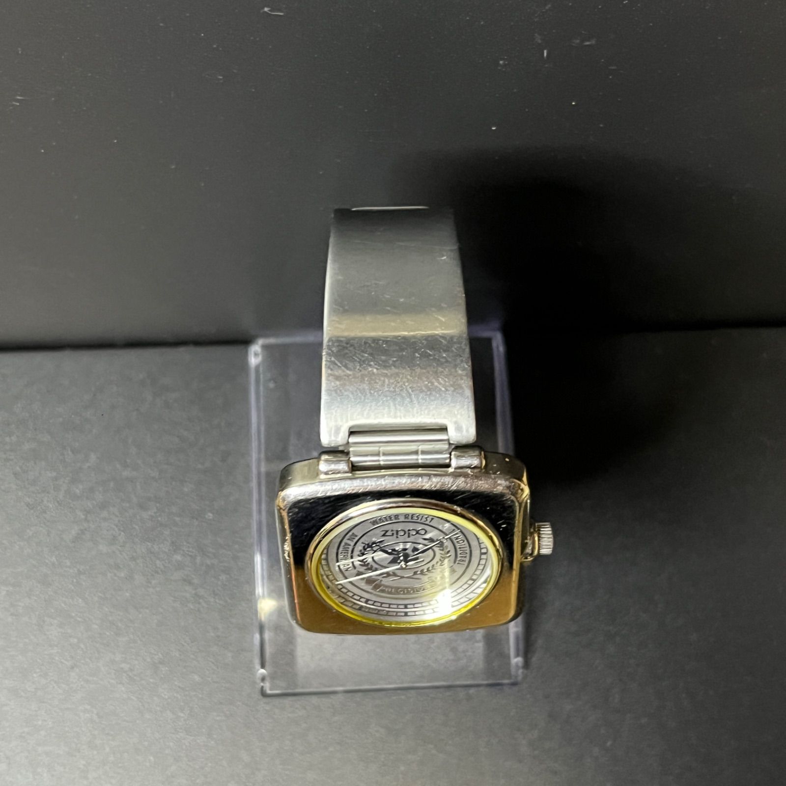 稼働品】 Zippo ジッポ 腕時計 メンズ ウォッチ MFG 電池交換済み 動作