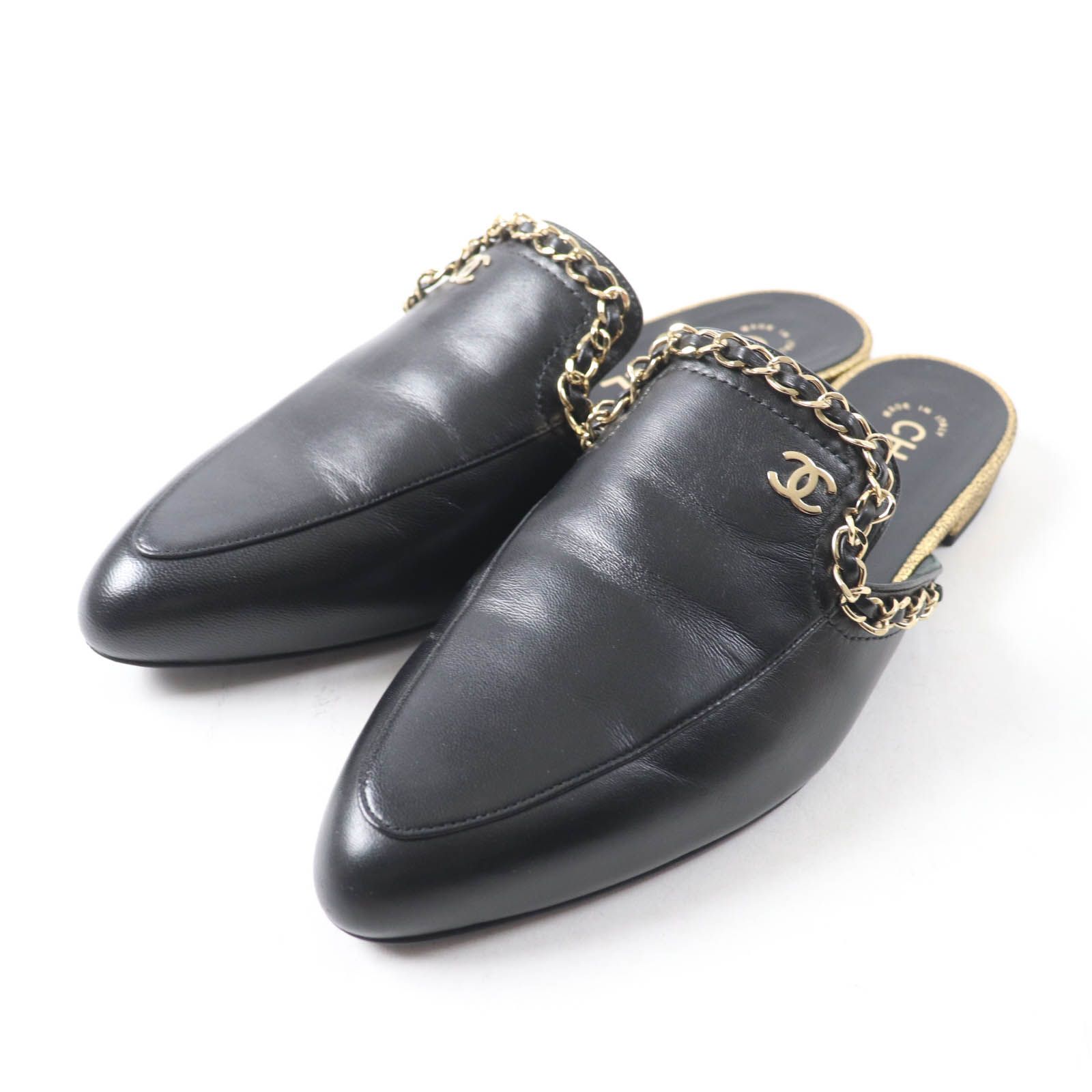 未使用品☆CHANEL シャネル 19A G34926 ココマーク チェーン装飾 