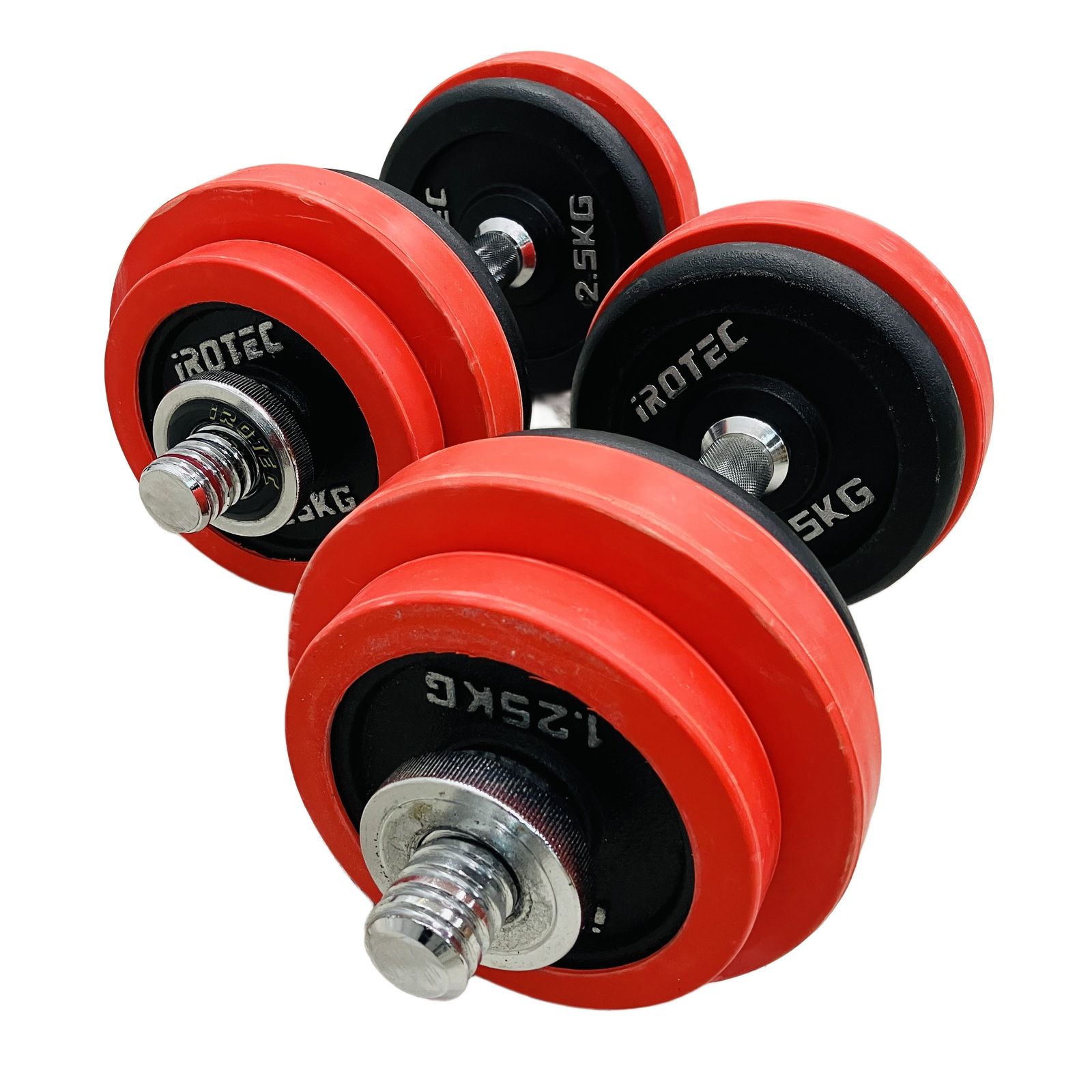 直売卸売り iROTEC アイロテック ダンベル プレート 2.5kg×8 /1.25kg×4 