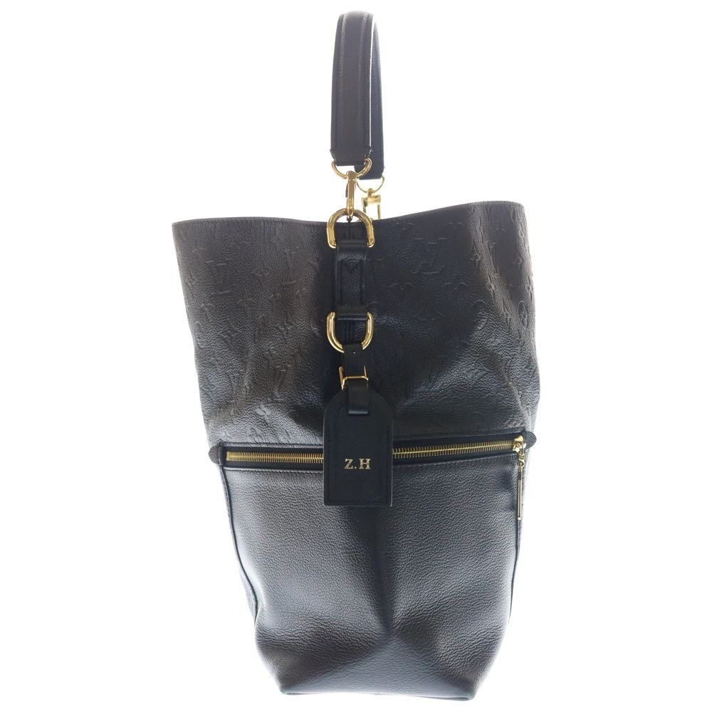 LOUIS VUITTON ルイヴィトン モノグラムアンプラント メリー ショルダーバッグ ハンドバッグ ブラック レザー M44014 ゴールド金具 LOUIS VUITTON (ルイヴィトン) モノグラムアンプラント メリー