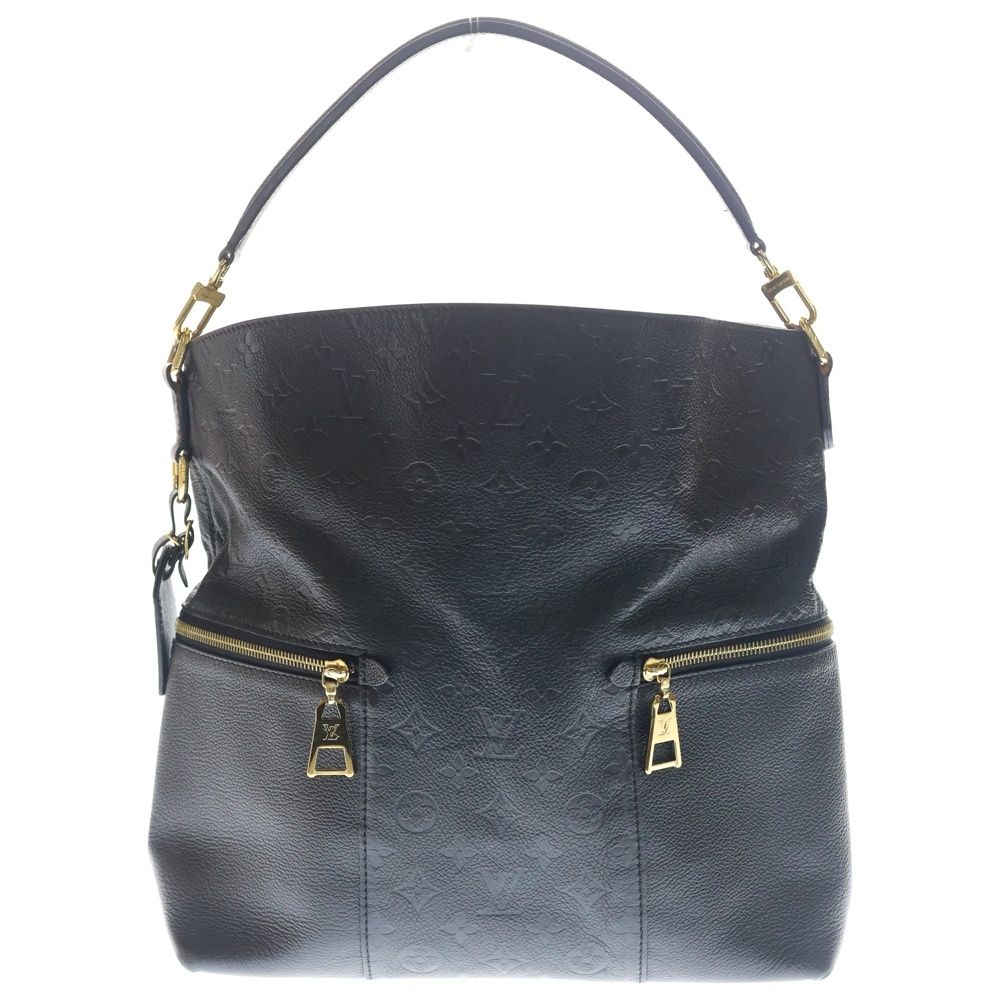 LOUIS VUITTON ルイヴィトン モノグラムアンプラント メリー ショルダーバッグ ハンドバッグ ブラック レザー M44014 ゴールド金具 LOUIS VUITTON (ルイヴィトン) モノグラムアンプラント メリー