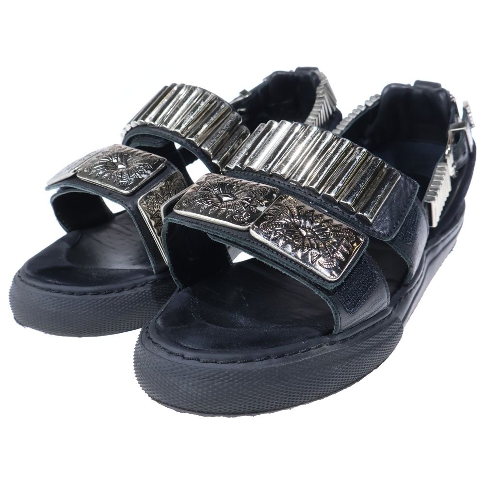 トーガ TOGAPULLA ハイヒール サイドジップ　メタルストラップ　37 TOGA PULLA (トーガ プルラ) METAL SNEAKER SANDAL メタル スニーカー