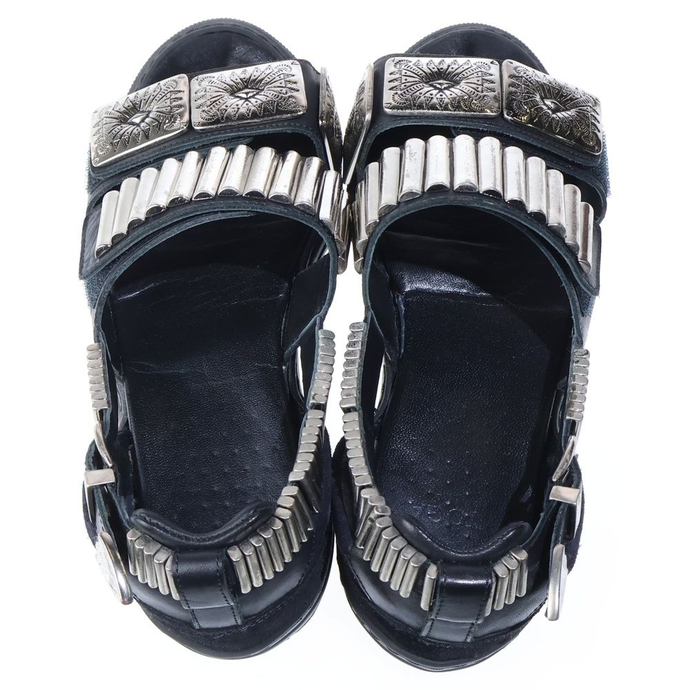 トーガ TOGAPULLA ハイヒール サイドジップ　メタルストラップ　37 TOGA PULLA (トーガ プルラ) METAL SNEAKER SANDAL メタル スニーカー