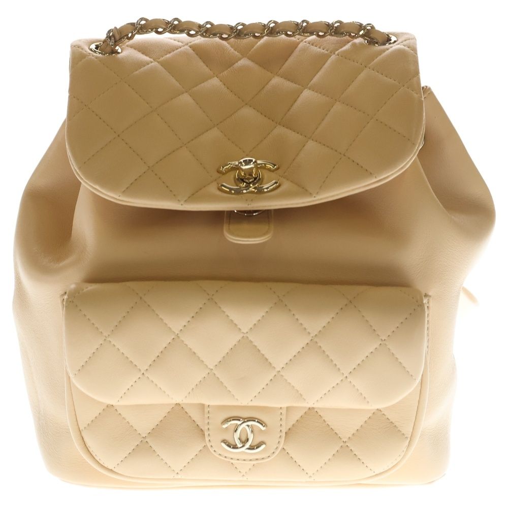 CHANEL (シャネル) マトラッセ ココマーク ターンロック ラムスキン 