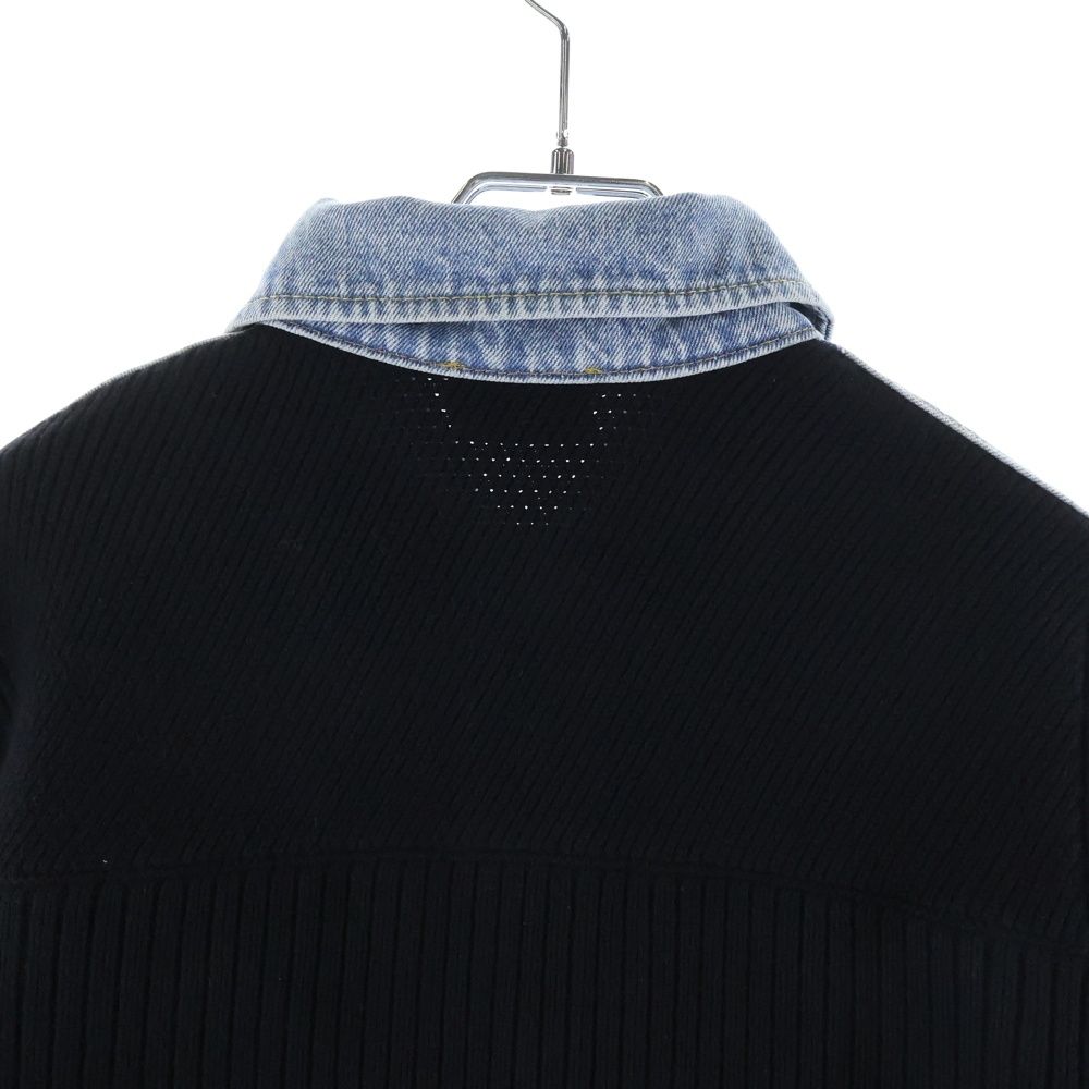 DIESEL (ディーゼル) K-BRIDGE ウォッシュド デニム 切替 ニット