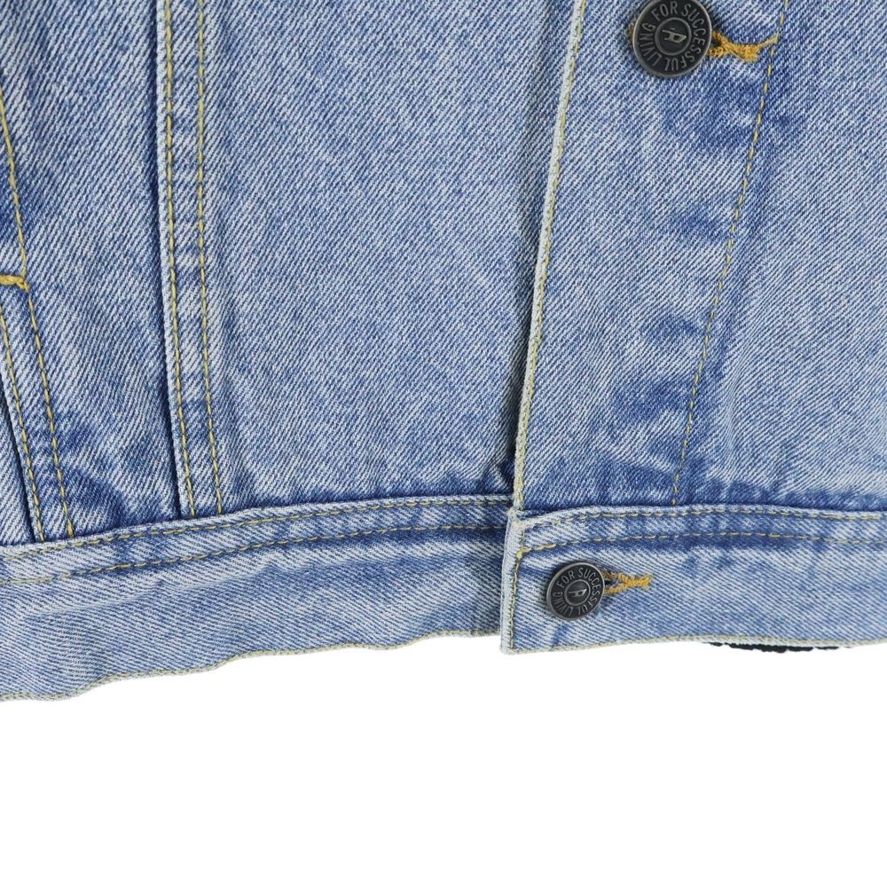 DIESEL (ディーゼル) K-BRIDGE ウォッシュド デニム 切替 ニット