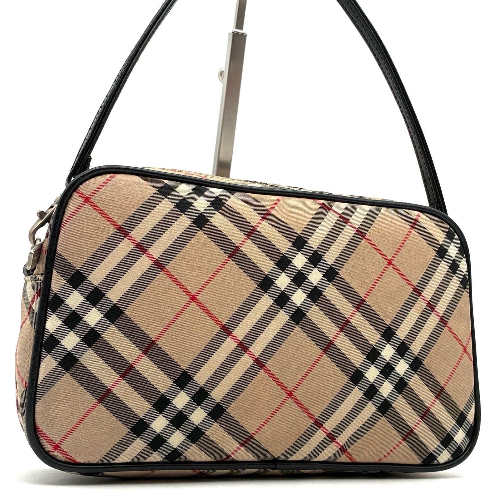 美品 BURBERRY バーバリー ノバチェック アクセサリーポーチ 