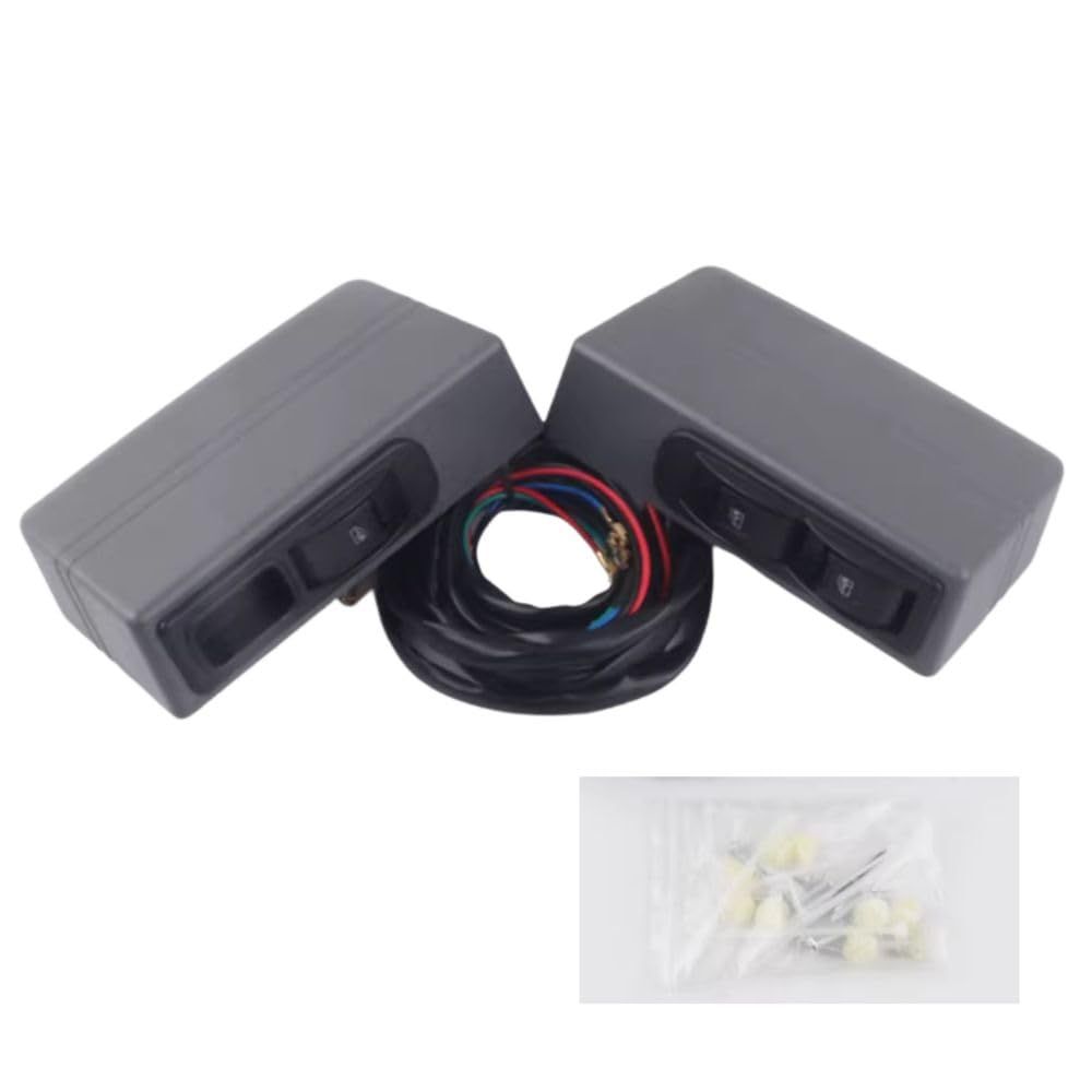 後付パワーウィンドウキット DC12V 汎用 2ドア用 左右セット 手回し窓車対応 軽トラ 商用車 旧車 バン用