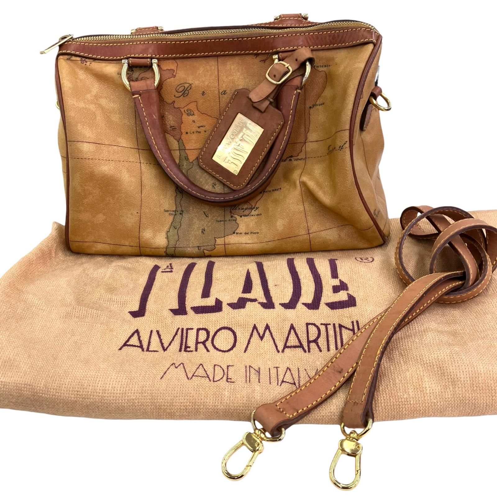 186001 PRIMA CLASSE プリマクラッセ 2wayバッグ ALVIERO MARTINI 地図 