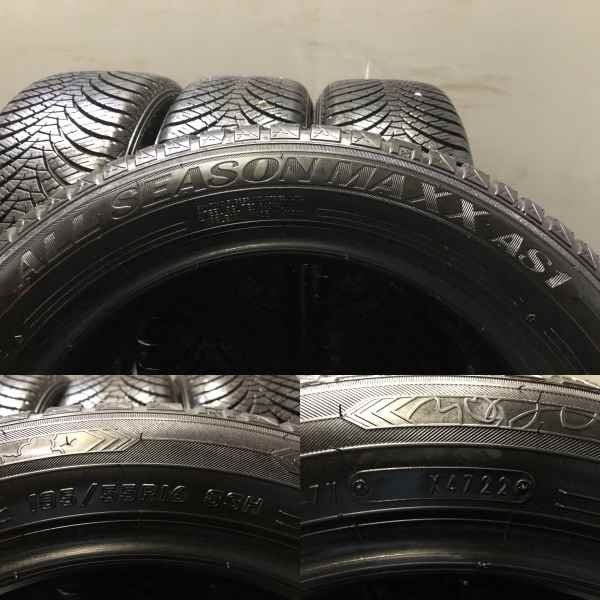 DUNLOP ALL SEASON MAXX AS1 185/55R16 16インチ オールシーズン 夏タイヤ 4本 22年製 バリ溝 フィット グレイス シャトル等　(KTE550) DUNLOP ALL SEASON MAXX AS1 185/55R16 16インチ オールシーズン 夏