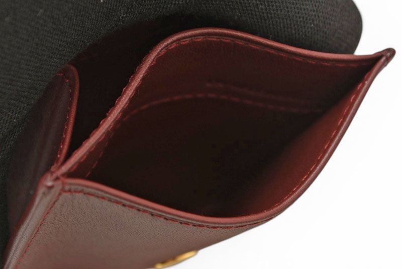 カルティエ ケース Cartier スクエア パース マスト ドゥ カルティエ ボルドー【中古】 カルティエ コインケース Cartier スクエア コインパース マスト ドゥ