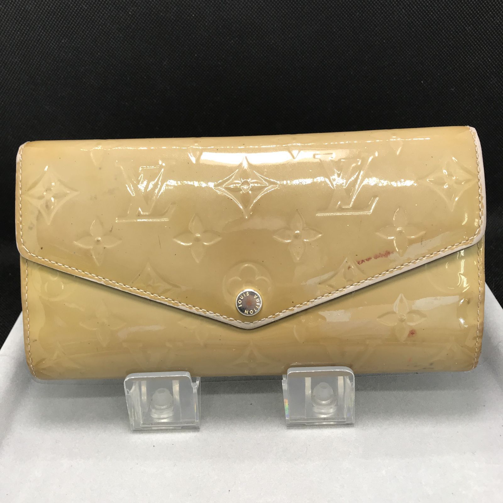 Louis Vuitton ルイヴィトン 長財布 ヴェルニ ベージュ系 3121 - メルカリ