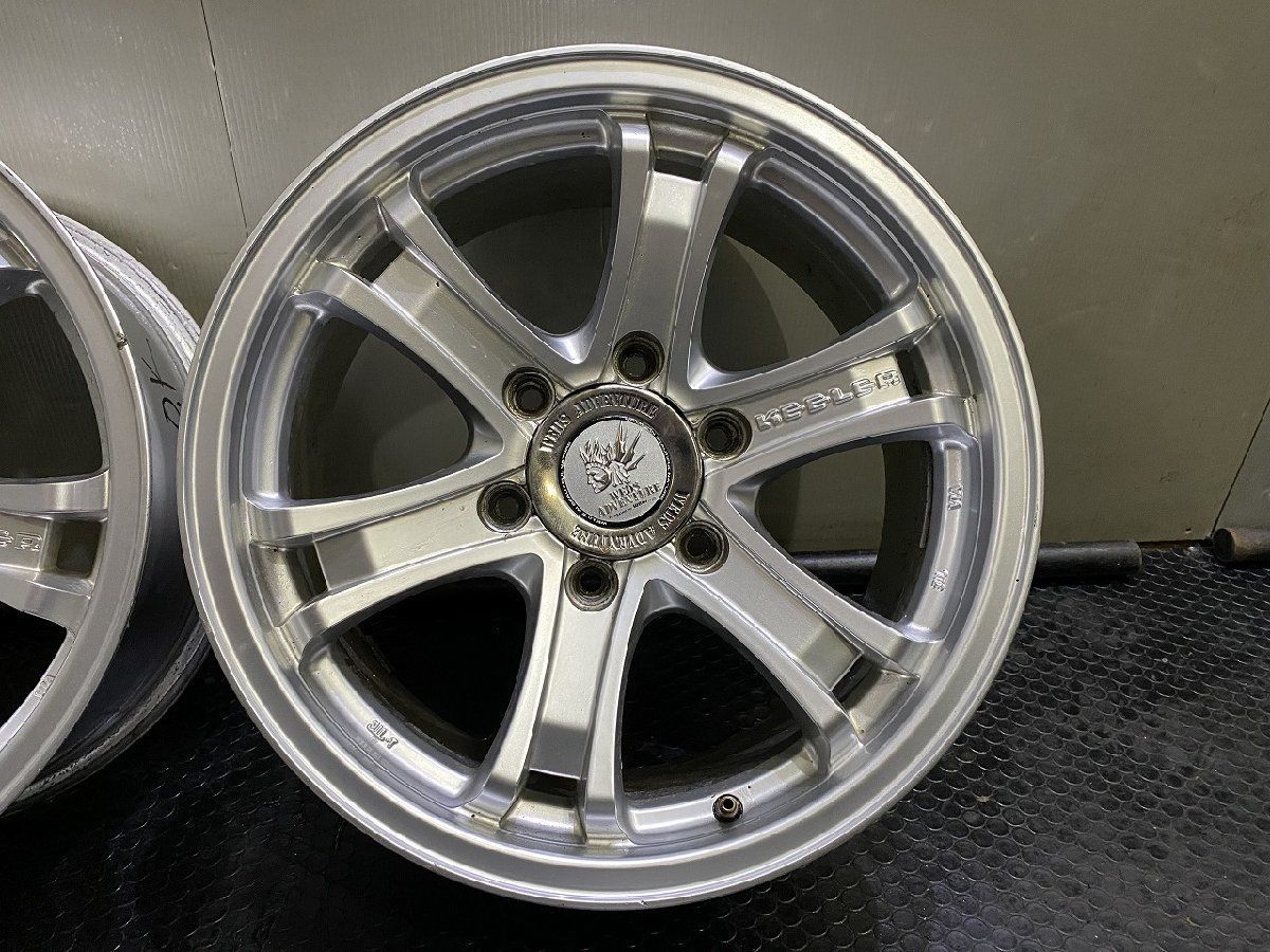 Weds KEELER ウェッズ キーラー 社外ホイール 16インチ 4本 8J6HPCD139.7+2 ランクル80 ハイラックスサーフ等　(VHP065) Weds KEELER ウェッズ キーラー 社外ホイール 16インチ 4本 8J6HPCD139