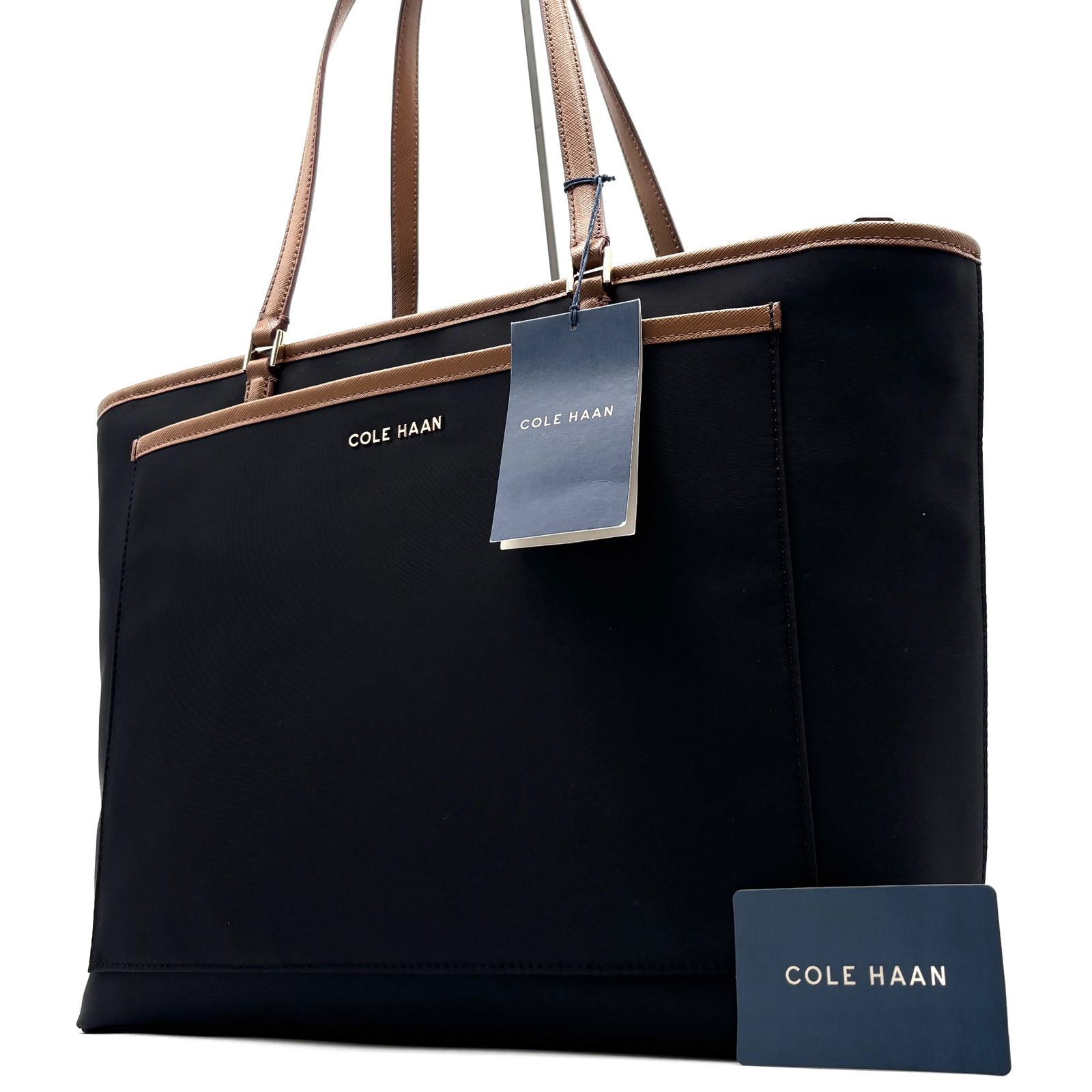 未使用保管品 COLE HAAN コールハーン エリーゼ トートバッグ ナイロン 