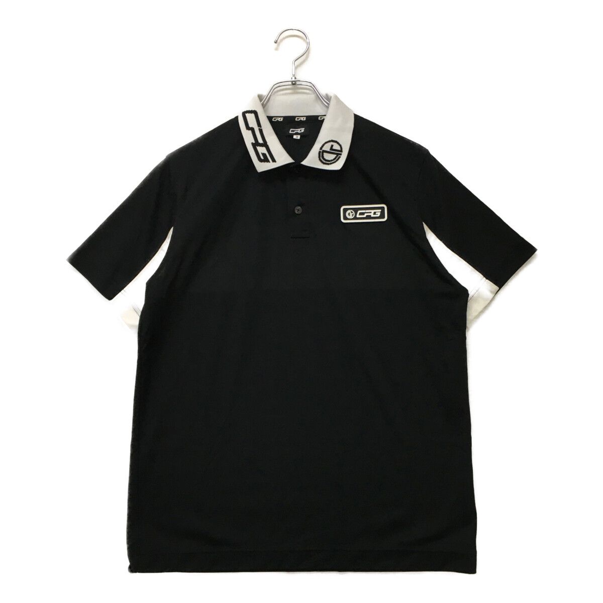 cpg 半袖ポロシャツ 中古 メンズ シーピージーゴルフ CPG GOLF 半袖ポロシャツ 3(L) 黒