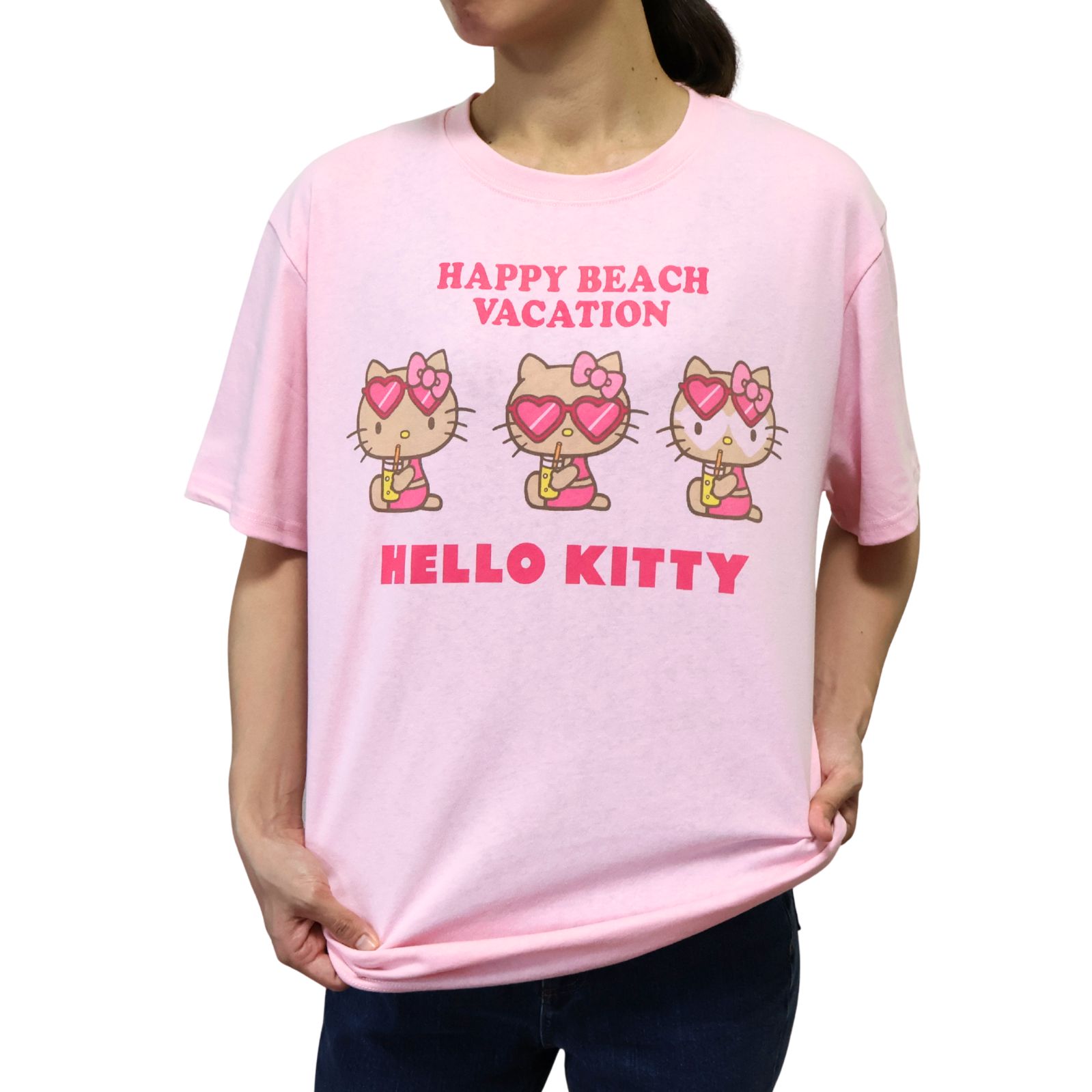 ハローキティ tシャツ キティ キティちゃん 日焼け ピンク 平成 レトロ