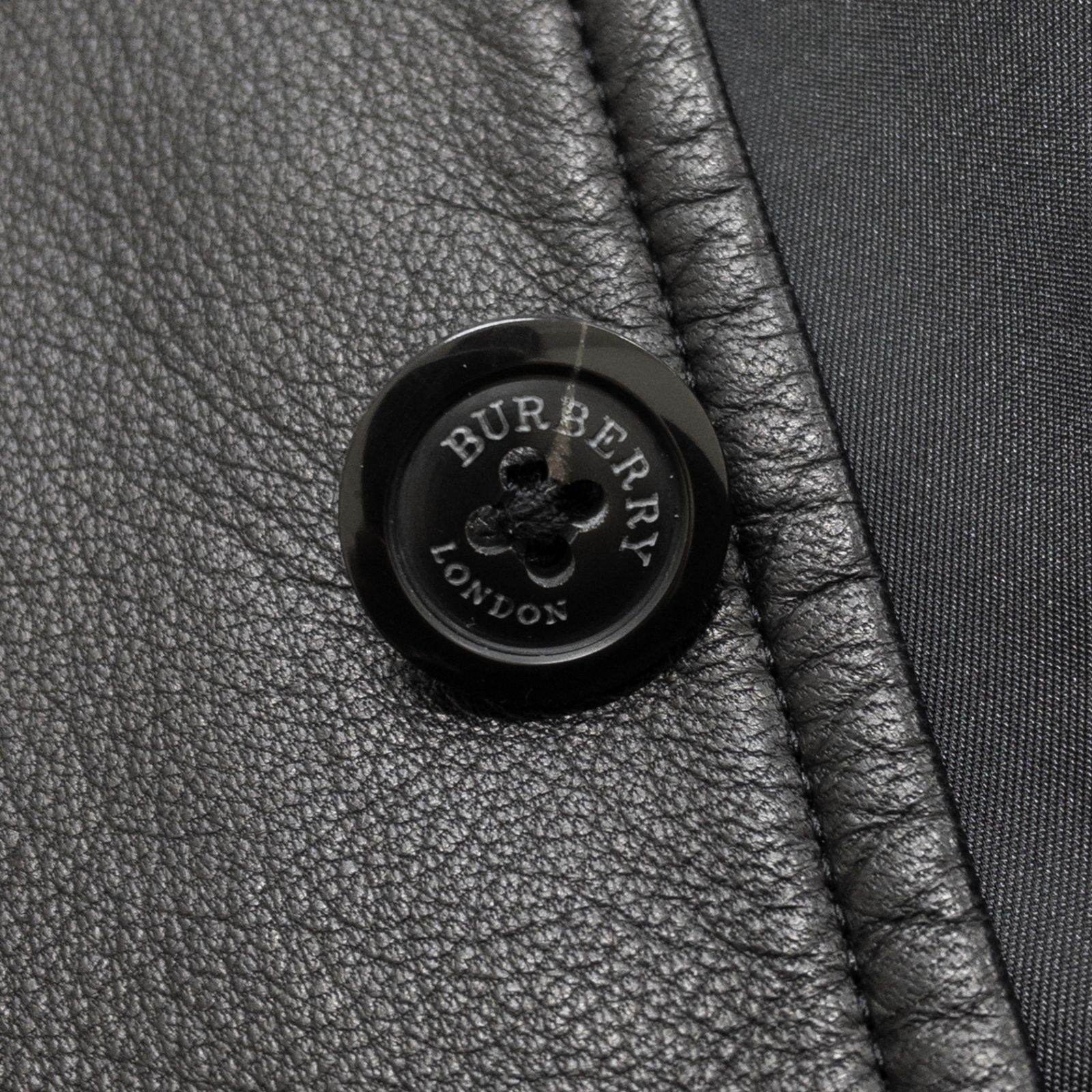 BURBERRY LONDON バーバリーロンドン レザージャケット ノバチェック柄