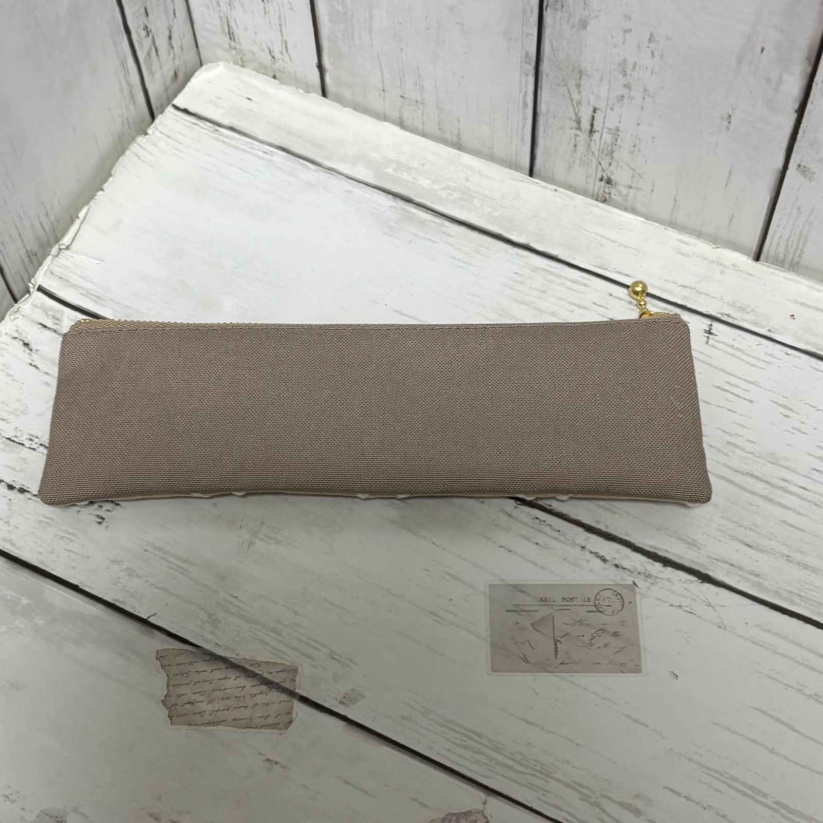 ハンドメイド ミナペルホネン タンバリン ベージュのペンケース - メルカリ