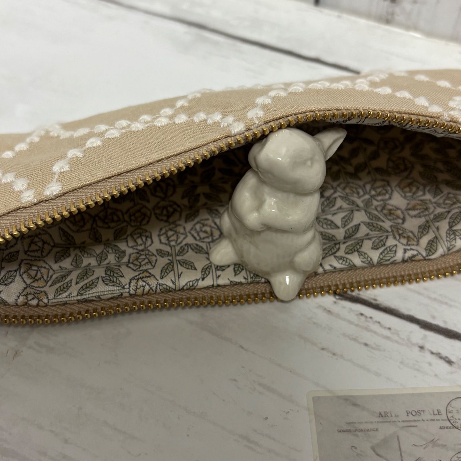ハンドメイド ミナペルホネン タンバリン ベージュのペンケース - メルカリ