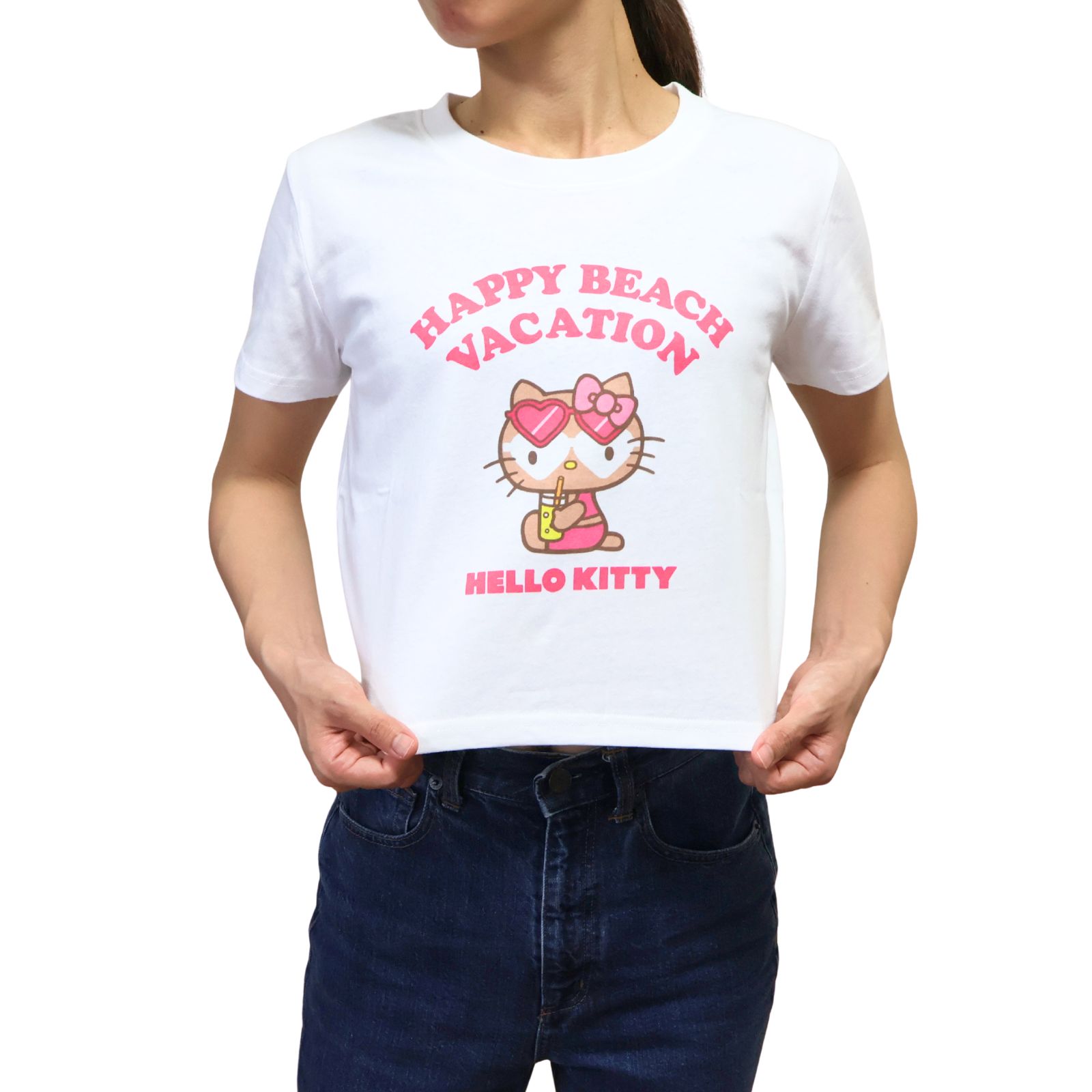 ハローキティ tシャツ キティ キティちゃん クロップド サンリオ