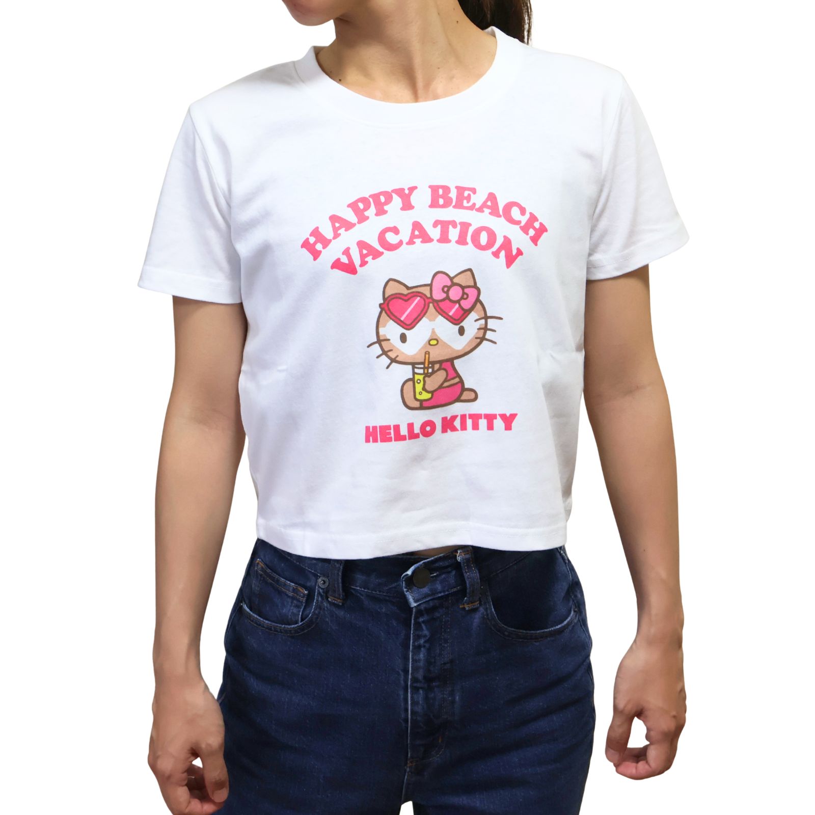 ハローキティ tシャツ キティ キティちゃん クロップド サンリオ
