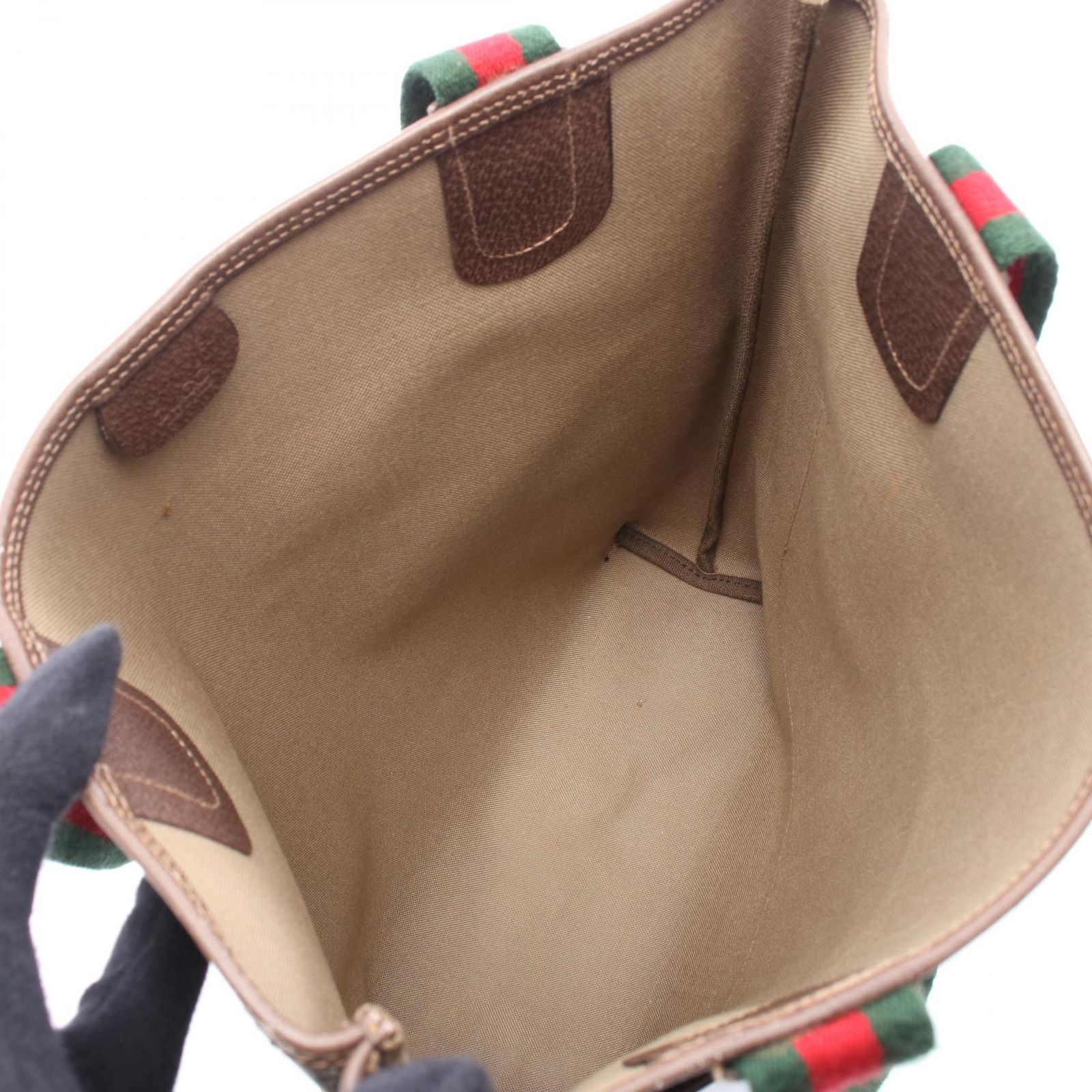 GUCCI グッチ オールドグッチ GGプラス シェリーライン トートバッグ 