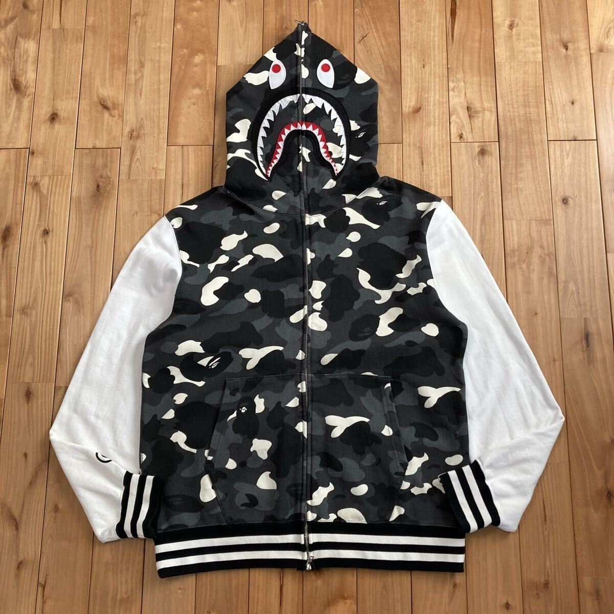☆蓄光☆ XXL City Camo シャーク パーカー shark full zip hoodie a 