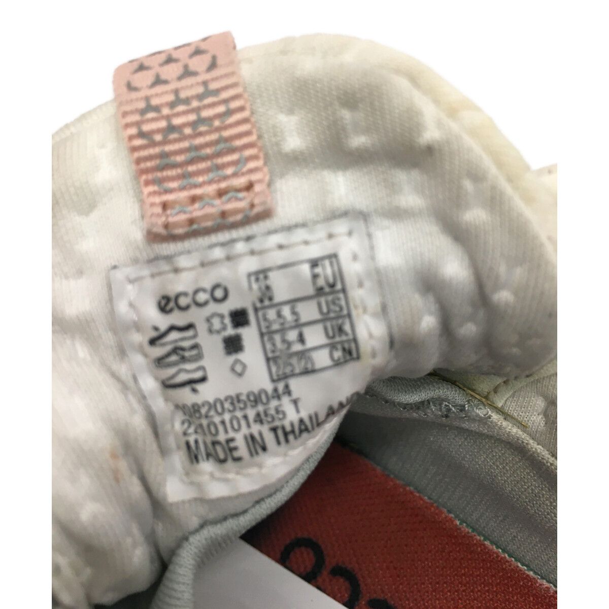 中古 エコー ecco ゴルフシューズ 36 23cm オフホワイト ピンク biom