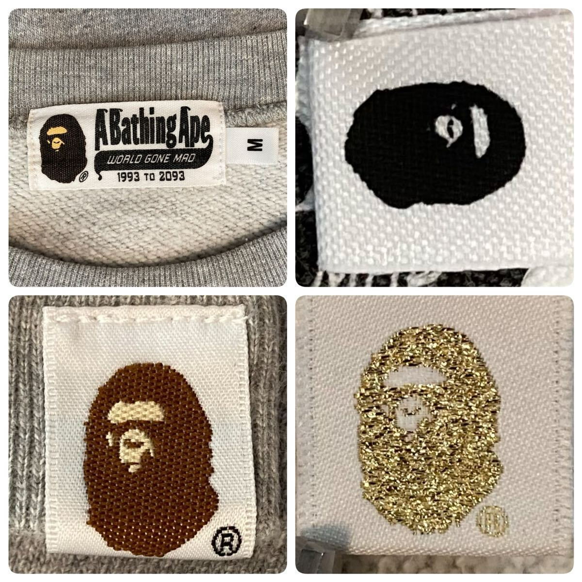 MINIONS × マイロ 長袖スウェット Mサイズ グレー a bathing ape BAPE