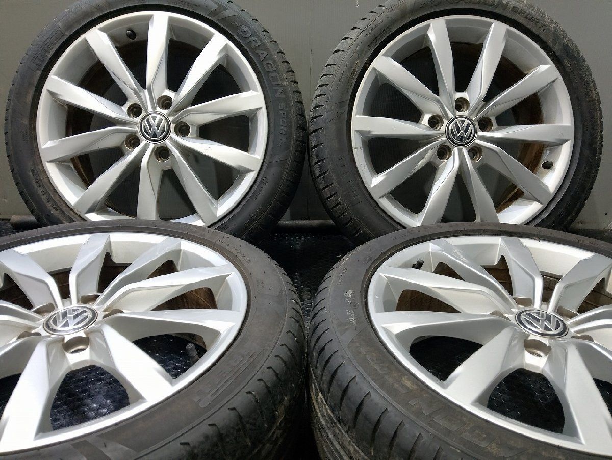 PIRELLI DRAGON SPORT 225/45R17】夏タイヤ【VW ゴルフ7 純正ホイール PIRELLI DRAGON SPORT 225/45R17】夏タイヤ【VW ゴルフ7 純正ホイール