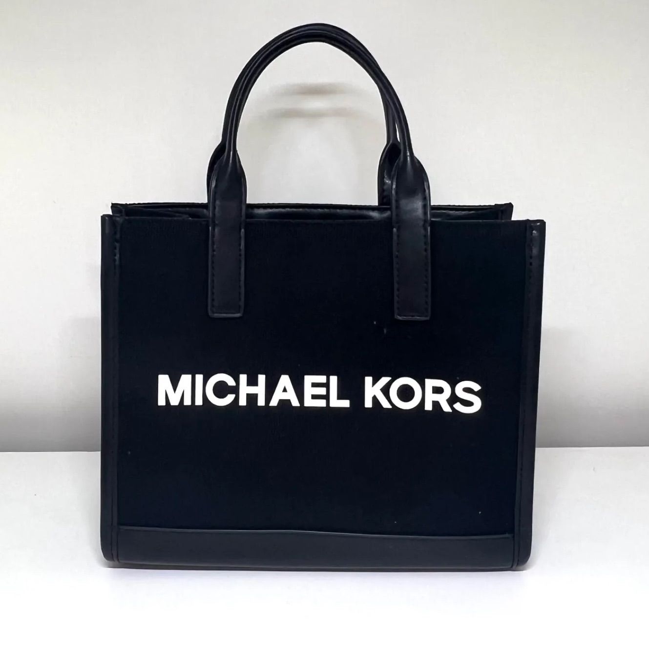 MICHAEL KORS キャンバス トート COOPER 2WAYバッグ ブラック - メルカリ