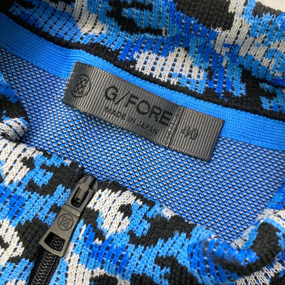 サイズ：40 G/FORE ジーフォア ニットジップベスト ブラック系