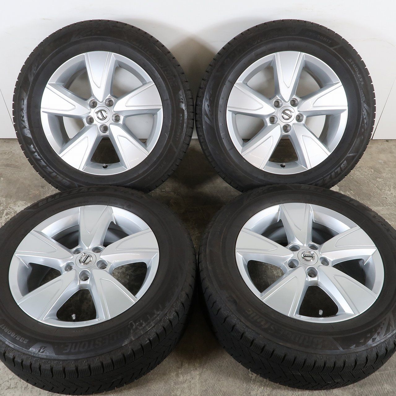 4本 ボルボ XC40 純正 17インチ 7.5J +50.5 5H PCD108 スタッドレス 