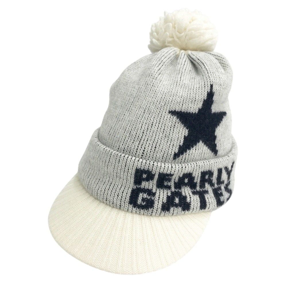 PEARLY GATES パーリーゲイツ ボンボン付き ニットキャップ ホワイト系 FR [240101461764] ゴルフウェア ストスト