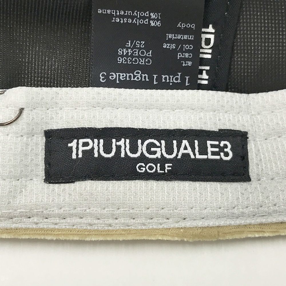 1PIU1UGUALE3 GOLF キャップ ベロア ベージュ系 F [240101595257