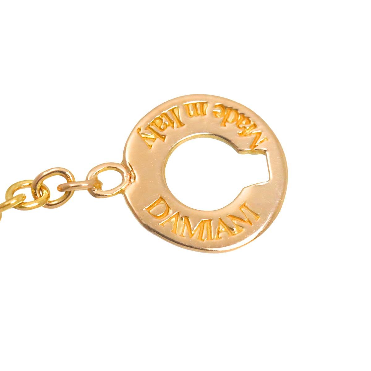 ダミアーニ DAMIANI インスィエメ ダイヤ ネックレス 50cm K18 WG PG 