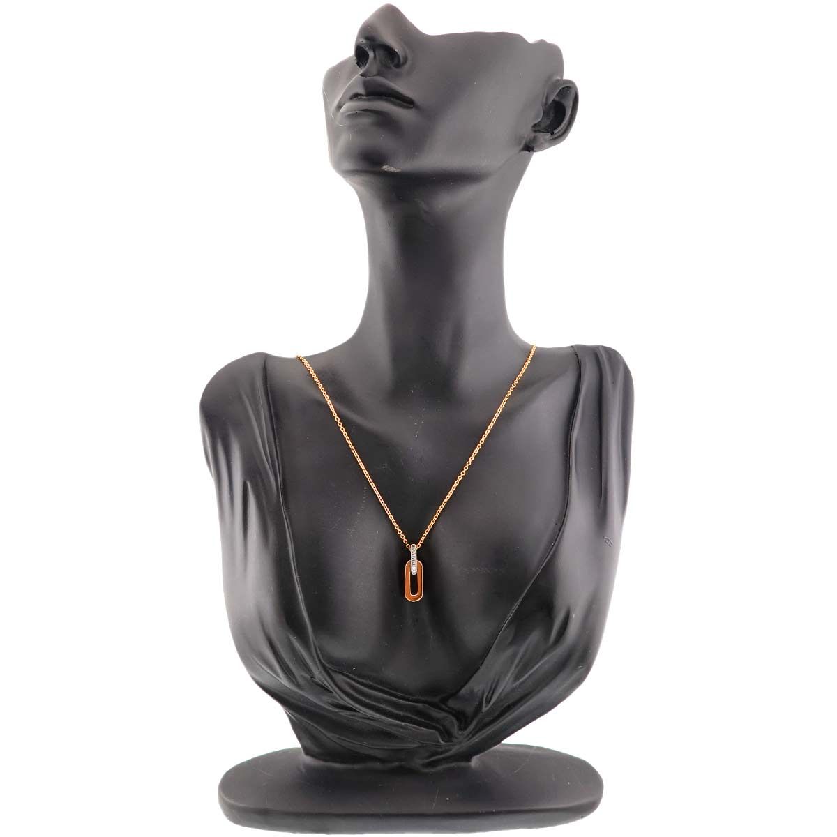 ダミアーニ DAMIANI インスィエメ ダイヤ ネックレス 50cm K18 WG PG 