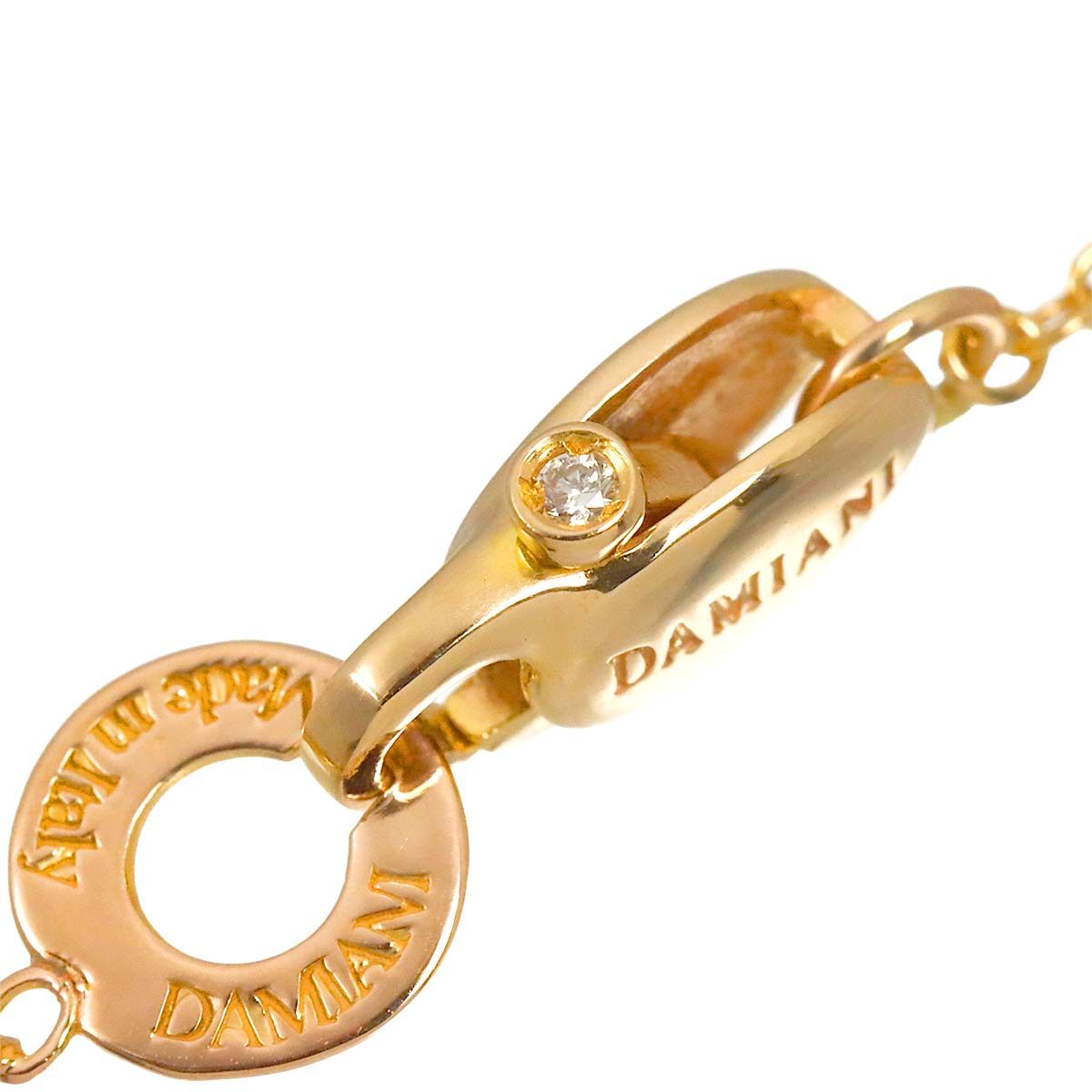 ダミアーニ DAMIANI インスィエメ ダイヤ ネックレス 50cm K18 WG PG 
