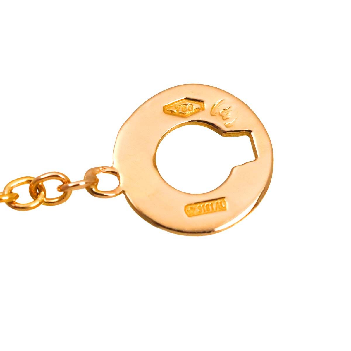 ダミアーニ DAMIANI インスィエメ ダイヤ ネックレス 50cm K18 WG PG 