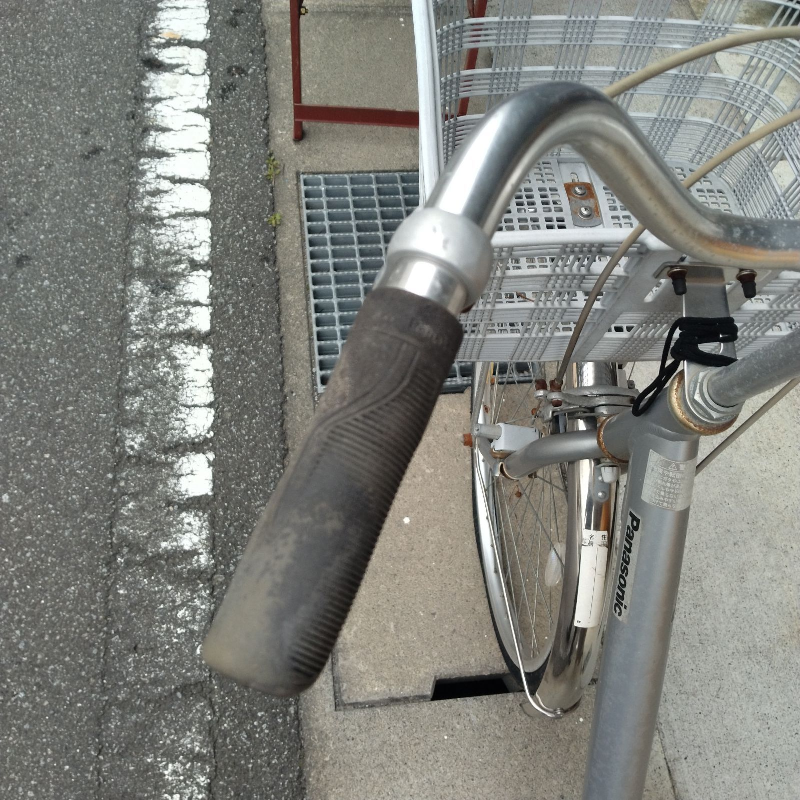 ◯ Panasonic 自転車 カゴ付き Alair シルバー - メルカリ