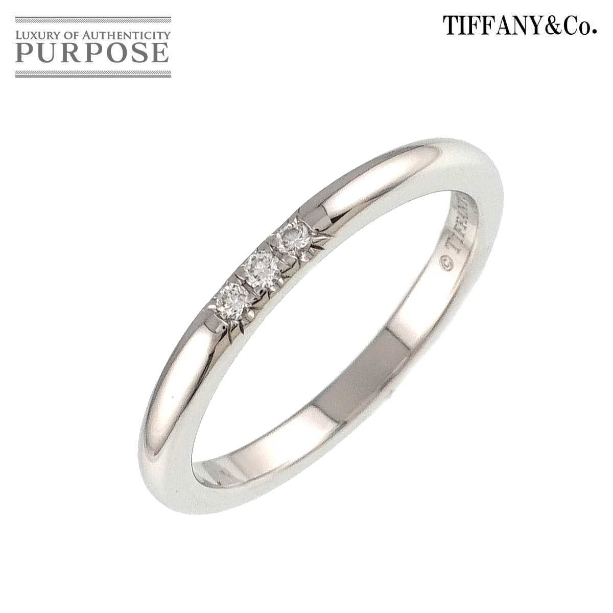 ティファニー TIFFANY&Co. フォーエバー 5号 リング ダイヤ 幅2mm Pt 