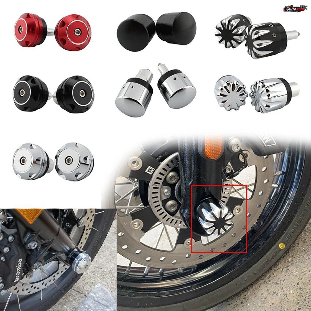 BMW RNINET 2017-2022用アルミ製バイクフロントアクスルキャップナットカバー 1ペア バイクアクセサリー/パーツ