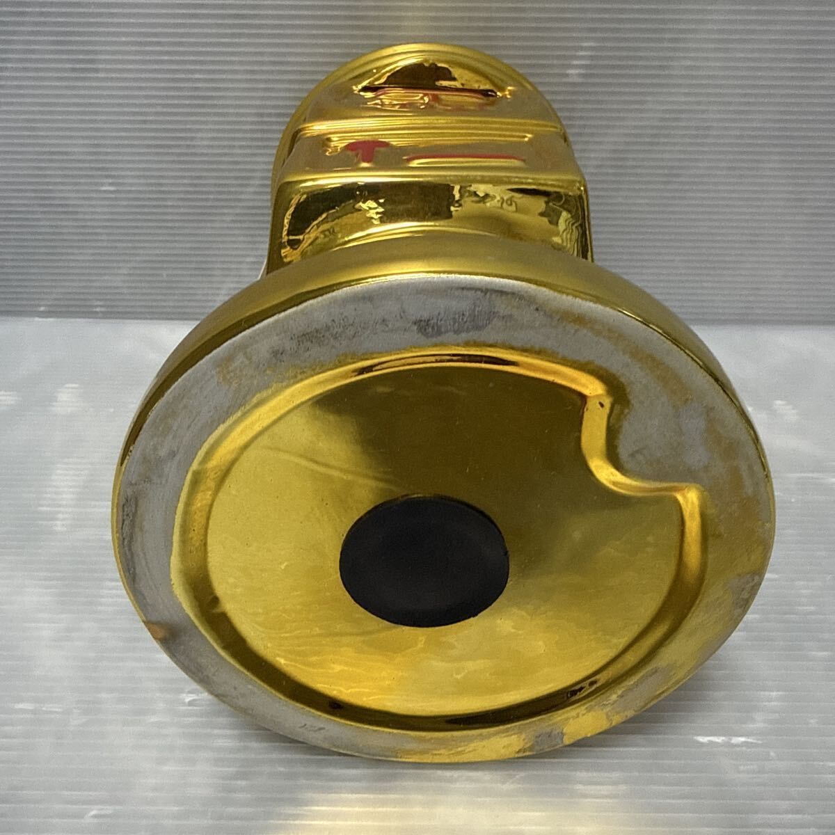郵便ポスト 貯金箱 金色 郵便局 オリジナル ポスト型 陶器製 ゴールド 