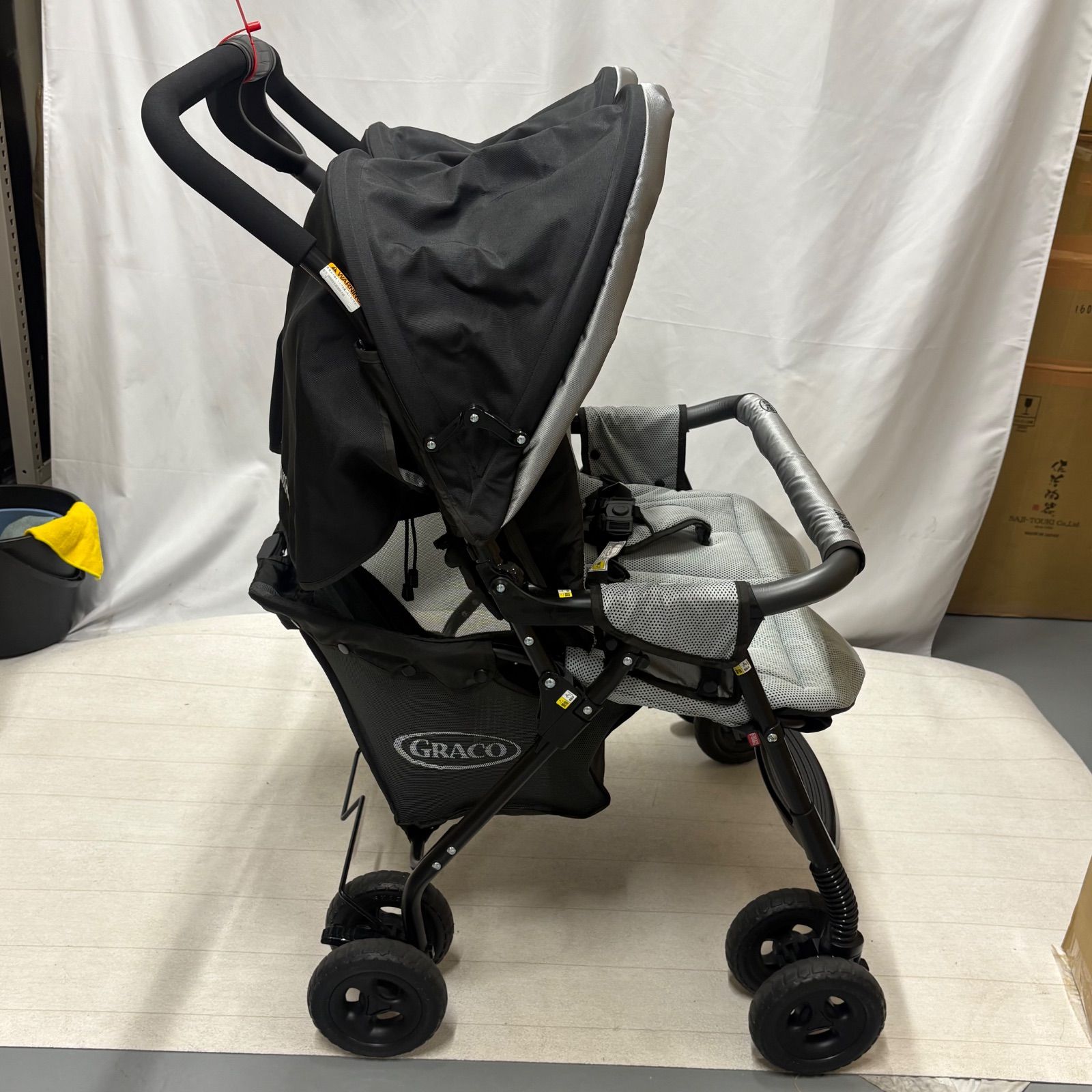 GRACO グレコ 二人乗り ベビーカー デュオスポーツ レインカバー付き 