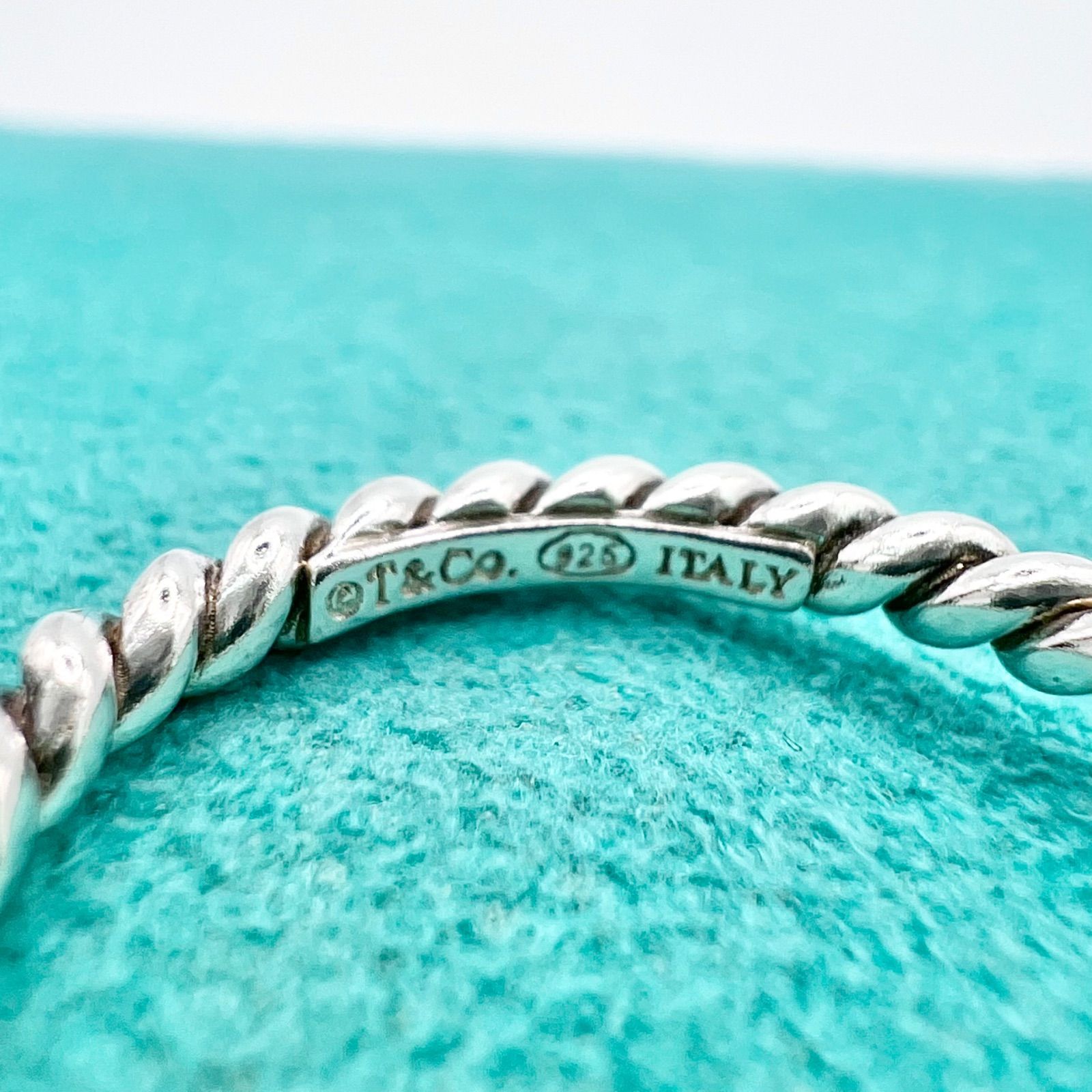 極美品 ティファニー ツイスト リング 12号 付属品付 TIFFANY&CO. SV