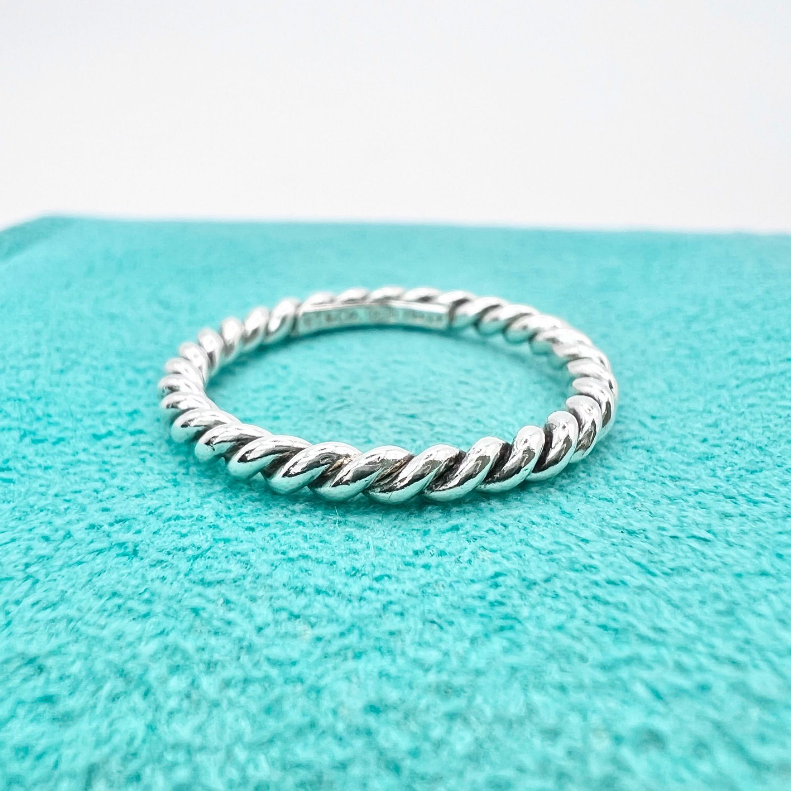 極美品 ティファニー ツイスト リング 12号 付属品付 TIFFANY&CO. SV