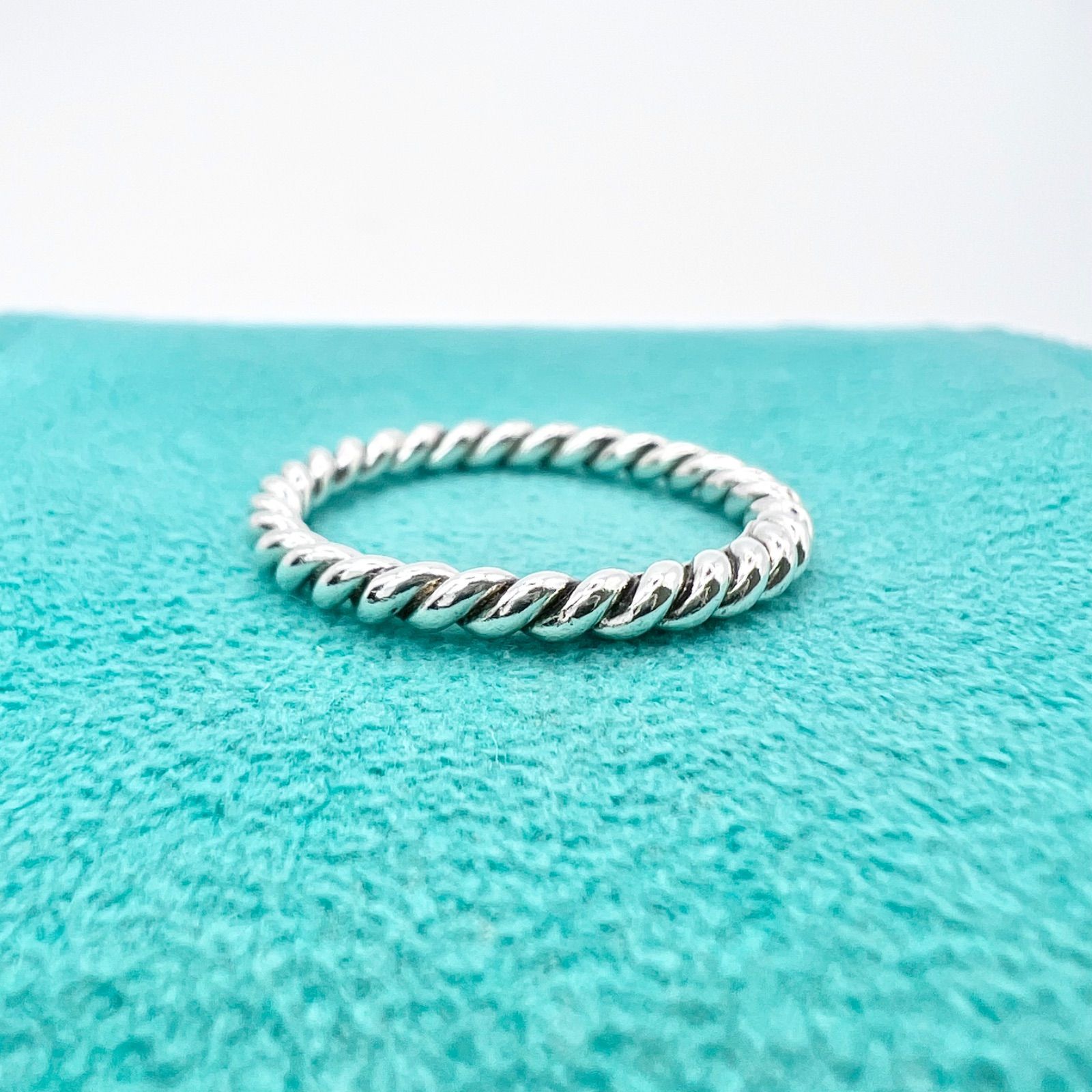 極美品 ティファニー ツイスト リング 12号 付属品付 TIFFANY&CO. SV