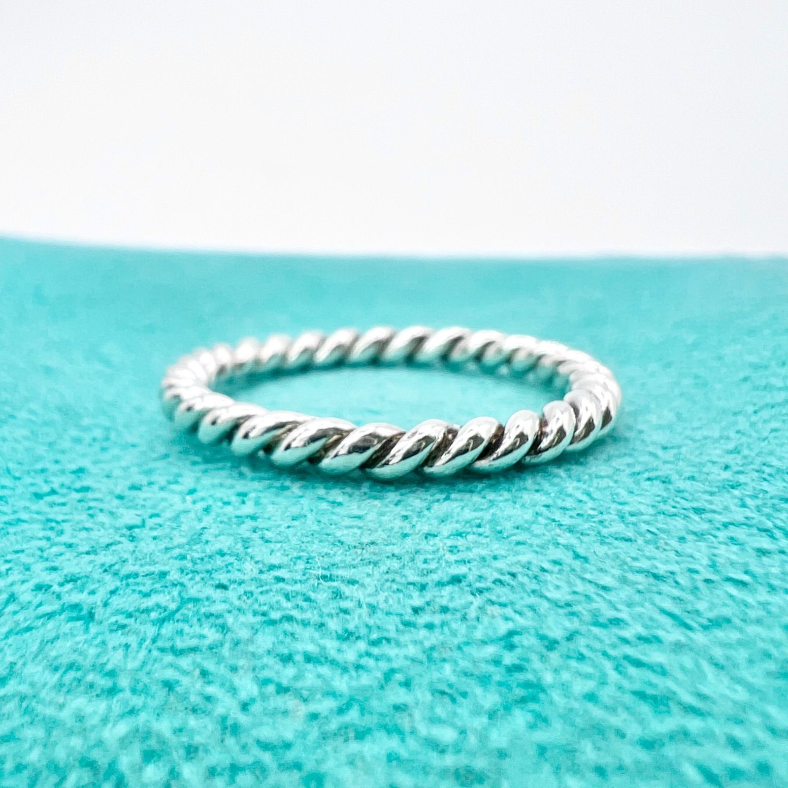 極美品 ティファニー ツイスト リング 12号 付属品付 TIFFANY&CO. SV