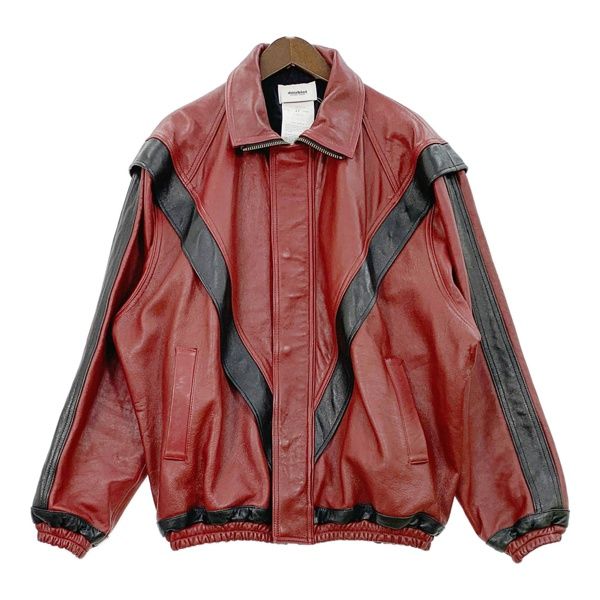 Doublet ダブレット レザー トラックジャケット ブルゾン 革ジャン